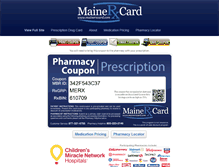 Tablet Screenshot of mainerxcard.com